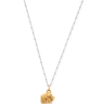 chlobo-delicate-cube-chain-elephant-necklace-two-tone