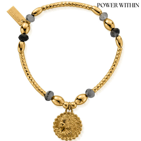 ChloBo Divine Goddess Black Rutilated Quartz Bracelet - Gold