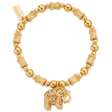 ChloBo Scared Elephant Bracelet - Gold