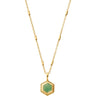 ChloBo Happiness Aventurine Necklace - Gold