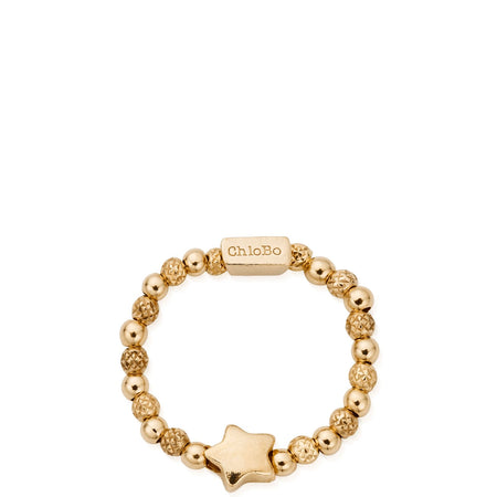 ChloBo Inset Star Ring - Gold