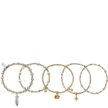ChloBo Lucky 5 Bracelet Set - Two Tone