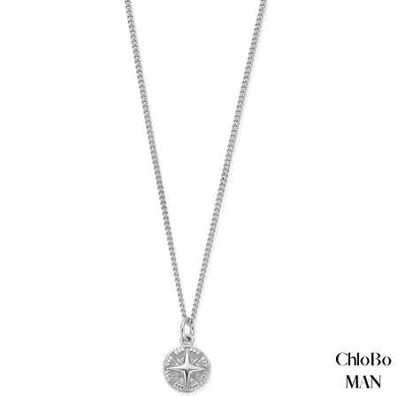 ChloBo MAN - Curb Chain Compass Necklace