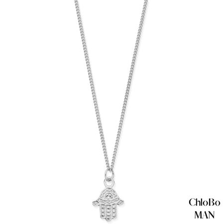 ChloBo MAN - Curb Chain Hamsa Necklace