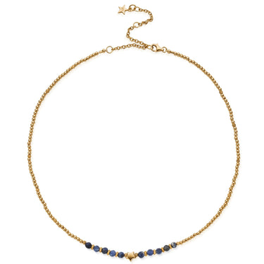 ChloBo Midnight Star Sodalite Necklace - Gold