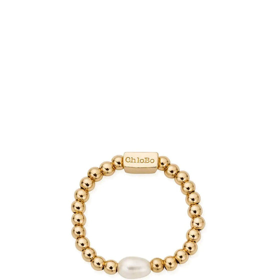 ChloBo Mini Pearl Ring - Gold