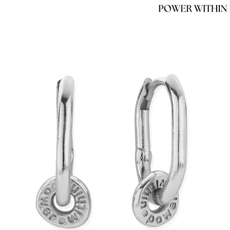 ChloBo Power Within Oval Hoop Earrings