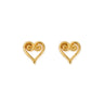 chlobo-scroll-heart-stud-earrings-gold