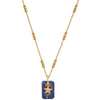 ChloBo Sodalite Star Triple Bobble Chain Necklace - Gold