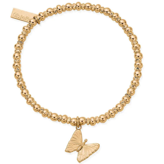 ChloBo Sparkle Butterfly Bracelet - Gold