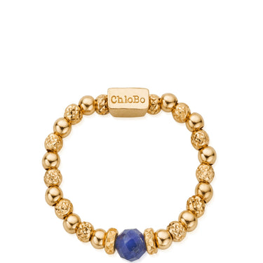 ChloBo Sparkle Sodalite Ring - Gold