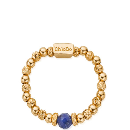 ChloBo Sparkle Sodalite Ring - Gold