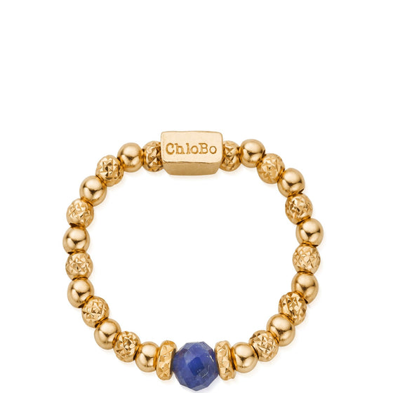 ChloBo Sparkle Sodalite Ring - Gold