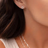 ChloBo Sparkle Star In Circle Stud Earrings