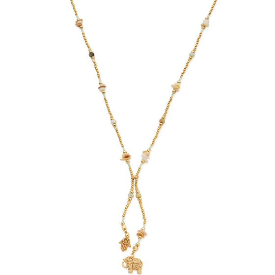 ChloBo Strength & Spirit Lariat Necklace - Gold