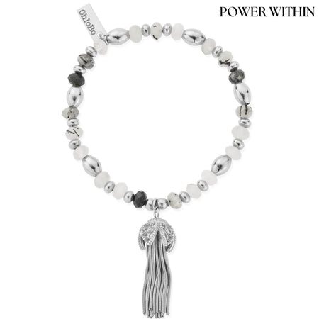 ChloBo Tassel Of Joy Black Rutilated Quartz Bracelet