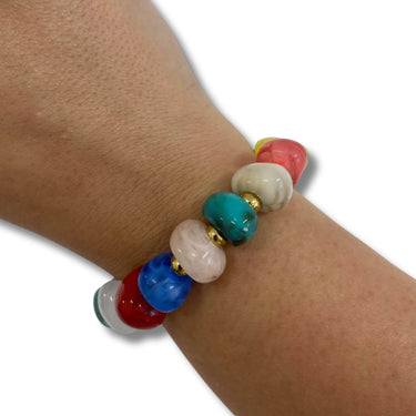 BeJeweled At Soul Chunky Multi Coloured Bead Bracelet