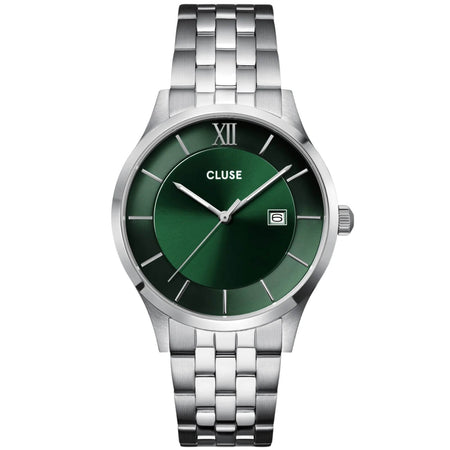 Cluse Aravis Silver Watch - Green