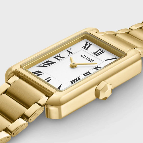 cluse-belisenna-gold-watch-white