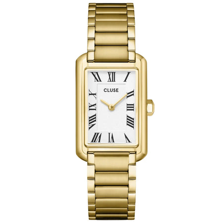 Cluse Belisenna Gold Watch - White