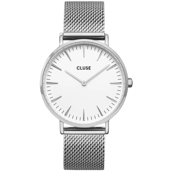 Cluse Boho Chic Silver Mesh Watch