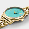 Cluse Feroce Petite Gold Watch - Pool Blue