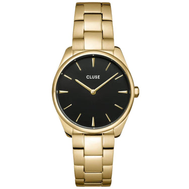Cluse Feroce Petite Gold Watch - Black