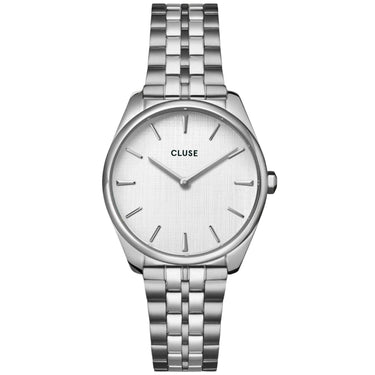 Cluse Feroce Petite Silver Watch - Silver Linen