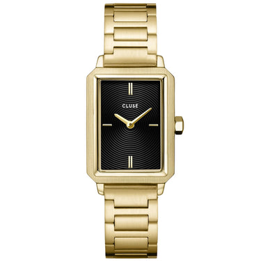 Cluse Fluette Gold Watch - Black Texture Dial