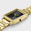 Cluse Fluette Gold Watch - Black Texture Dial
