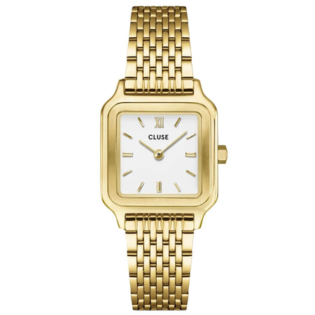 Cluse Gracieuse Petite Gold Watch - White