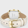 Cluse Gracieuse Petite Cream Leather Strap Gold Watch