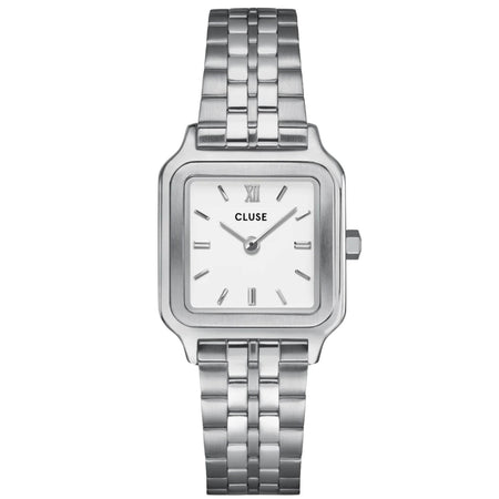 Cluse Gracieuse Petite Silver Watch - White