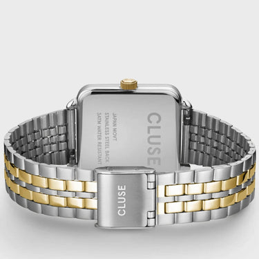 Cluse La Tetragone Two Tone Square Watch