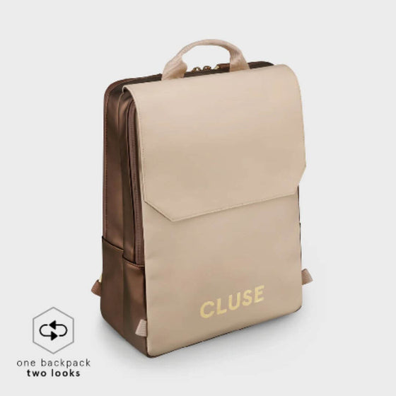 cluse-le-reversible-backpack-metallic-brown-biege