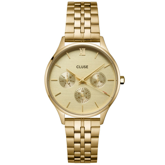 Cluse Minuit Multifunction Gold Watch
