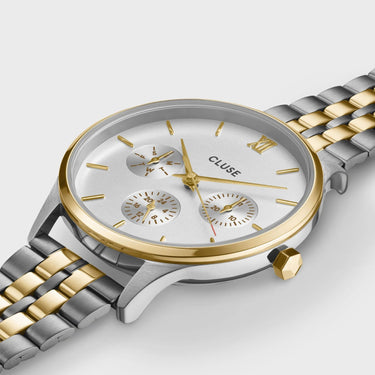 Cluse Minuit Multifunction Two Tone Watch