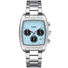 Cluse Quartaut Chrono Steel Silver Watch - Blue
