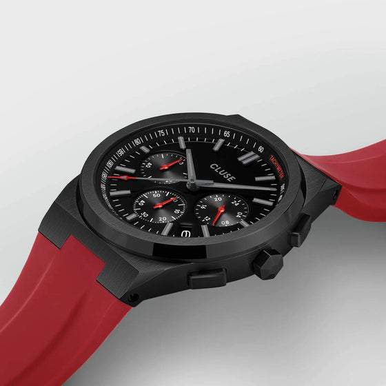 cluse-vigoureux-chrono-silicone-black-watch-red