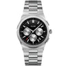 Cluse Vigoureux Chrono Steel Silver Watch - Black