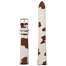 cluse-watch-strap-brown cow-leather with gold buckle