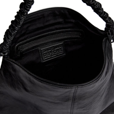 depeche-black-leather-gathered-strap-large-shoulder-bag-17086