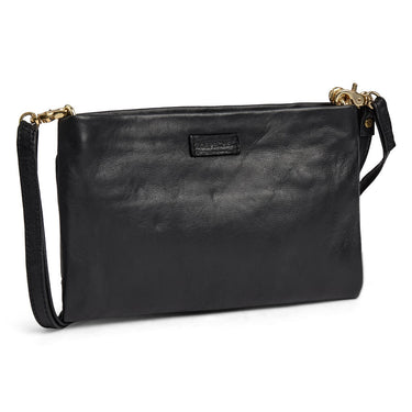 Depeche Black Leather Gold Studded Bag