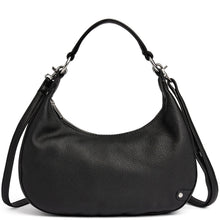 Depeche Black Leather Half Moon Bag