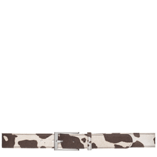 ladies skinny bow cow pattern belt