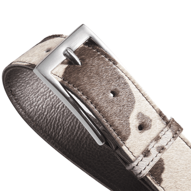 ladies skinny bow cow pattern belt
