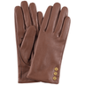 ladies-depeche-brown-leather-gold-button-gloves