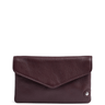 Brown leather wallet on a white background