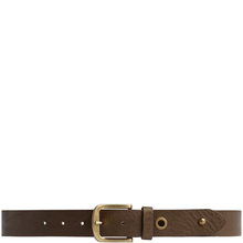 leather dark khaki green leather belt