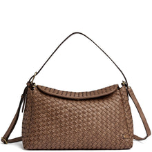 Depeche Sofya Dark Taupe Woven Leather Bag